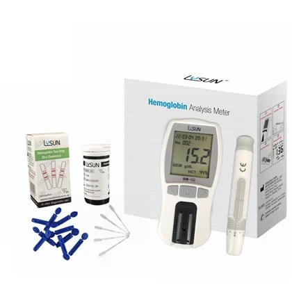 Hemoglobinometrs Hemoglobīna mērītājs Easytouch Test Cena Mājas lietošanai Asins analīzes sistēma