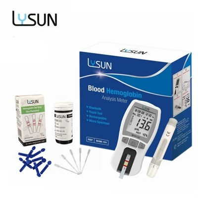 Lysun CE apstiprināti asins analīžu hemoglobīna analizatora mērierīces klīniskie analītiskie instrumenti