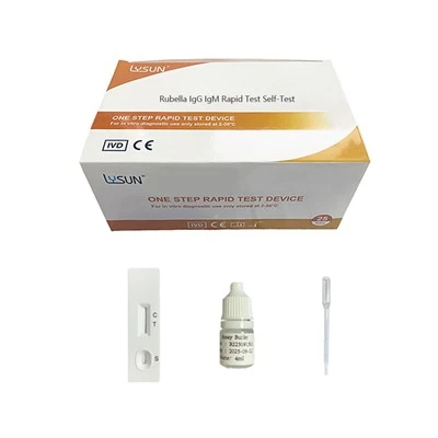 Masaliņu IgG/IGM Rapid Test pašpārbaude Rub-W 21- GM